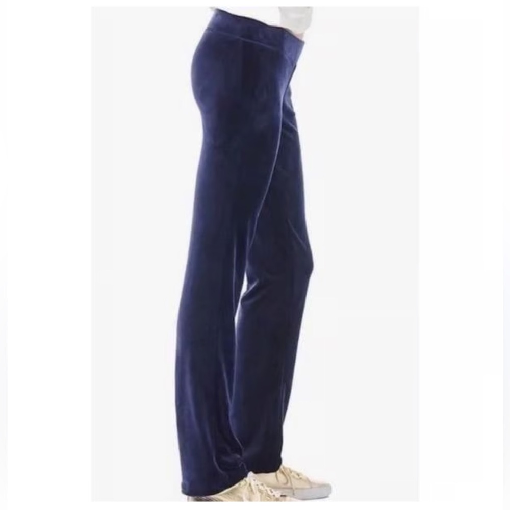 Lilly Pulitzer Jordynne Velour Lounge Pant‎ in True Navy Medium